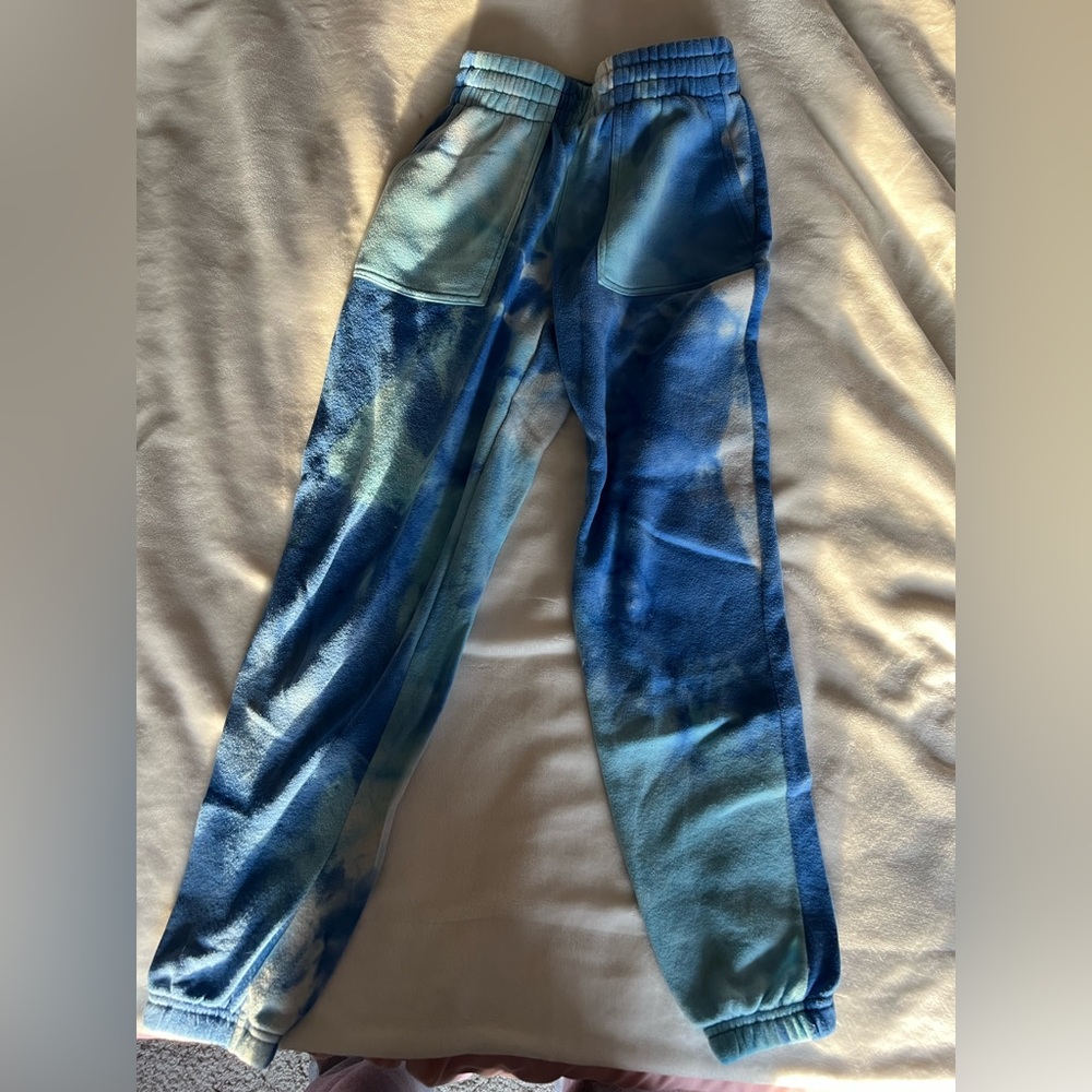 Blue tie-dye joggers, Size XS/S